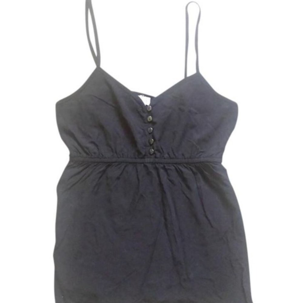 Cotton On Tank Top Juniors Small Black Spaghetti Strap Solid Pullover Womens - Picture 1 of 4